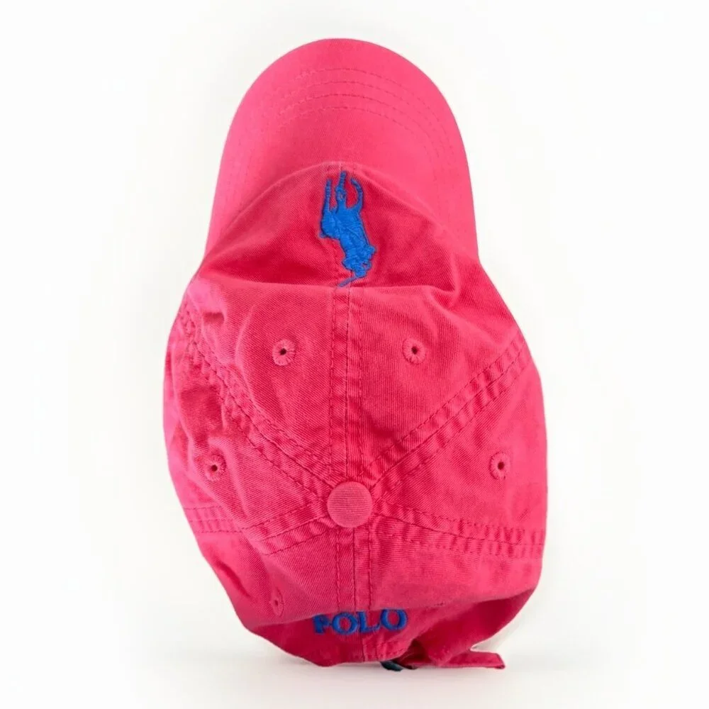 Polo Ralph Lauren‎ Red And Blue Hat Toddler One Size 4-7 Pony Preppy Classic